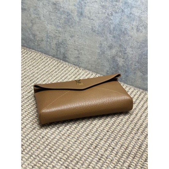 Best Replica YSL Saint Laurent Cassandre Large Clutch Bag in Brown Fake At Cheap Price Special Grade Replica YSL Saint Laurent Cassandre Large Clutch Bag in Brown Clone Sale