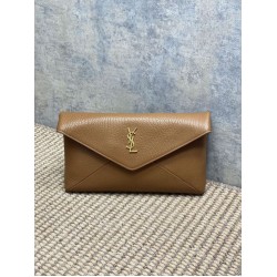 Special Grade Replica YSL Saint Laurent Cassandre Large Clutch Bag in Brown Clone Sale