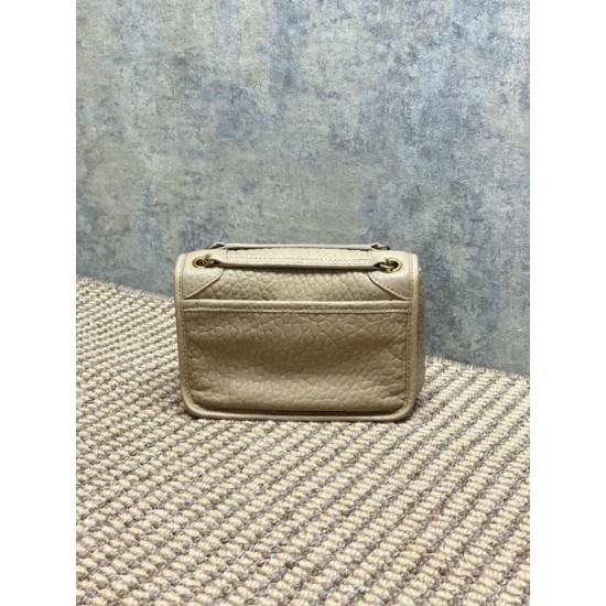 Best Replica YSL Saint Laurent Mini Classic Niki Shoulder Bag 18cm Apricot Fake At Cheap Price Special Grade Replica YSL Saint Laurent Mini Classic Niki Shoulder Bag 18cm Apricot Clone Sale