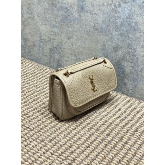Best Replica YSL Saint Laurent Mini Classic Niki Shoulder Bag 18cm Apricot Fake At Cheap Price Special Grade Replica YSL Saint Laurent Mini Classic Niki Shoulder Bag 18cm Apricot Clone Sale