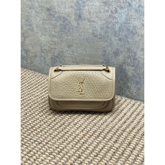 Best Replica YSL Saint Laurent Mini Classic Niki Shoulder Bag 18cm Apricot Fake At Cheap Price Special Grade Replica YSL Saint Laurent Mini Classic Niki Shoulder Bag 18cm Apricot Clone Sale