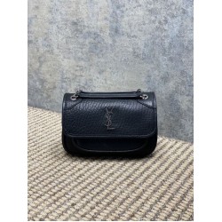 Special Grade Replica YSL Saint Laurent Mini Classic Niki 18cm Crossbody Bag in Black Clone Sale