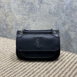 Special Grade Replica YSL Saint Laurent Mini Classic Niki 18cm Crossbody Bag in Black Clone Sale