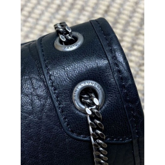 Special Grade Replica YSL Saint Laurent Mini Classic Niki 18cm Crossbody Bag in Black Clone Sale