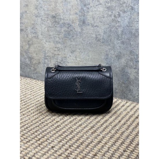 Special Grade Replica YSL Saint Laurent Mini Classic Niki 18cm Crossbody Bag in Black Clone Sale