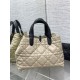 Special Grade Replica Dior Toujours Small/Medium/Large Tote Bag in Macrocannage Calfskin, Powder Beige Clone Sale