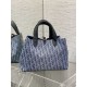 Special Grade Replica Dior Toujours Small/Medium/Large Tote Bag in Denim Blue Clone Sale
