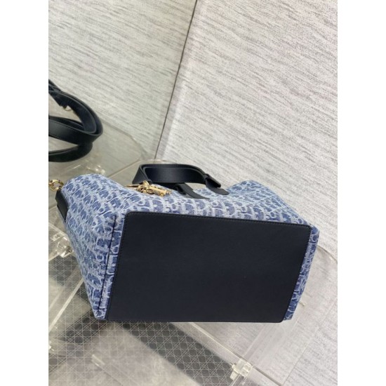 Special Grade Replica Dior Toujours Small/Medium/Large Tote Bag in Denim Blue Clone Sale