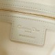 Special Grade Replica Dior Voyage Small/Medium Flat Hobo Bag in Macrocannage White Clone Sale