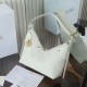 Special Grade Replica Dior Voyage Small/Medium Flat Hobo Bag in Macrocannage White Clone Sale
