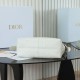 Special Grade Replica Dior Voyage Small/Medium Flat Hobo Bag in Macrocannage White Clone Sale