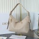Special Grade Replica Dior Voyage Small/Medium Flat Hobo Bag in Macrocannage Apricot Clone Sale