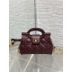 Best Replica Dior Jolie Top Handle Mini Cannage Chain Bag in Burgundy Fake At Cheap Price Special Grade Replica Dior Jolie Top Handle Mini Cannage Chain Bag in Burgundy Clone Sale