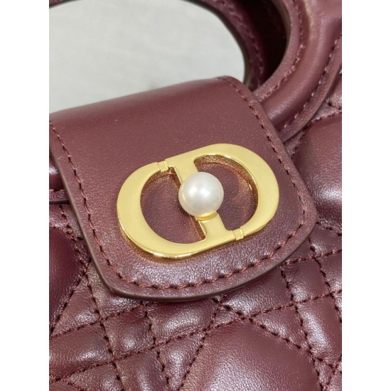 Best Replica Dior Jolie Top Handle Mini Cannage Chain Bag in Burgundy Fake At Cheap Price Special Grade Replica Dior Jolie Top Handle Mini Cannage Chain Bag in Burgundy Clone Sale