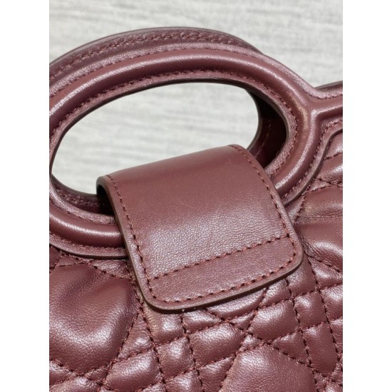 Best Replica Dior Jolie Top Handle Mini Cannage Chain Bag in Burgundy Fake At Cheap Price Special Grade Replica Dior Jolie Top Handle Mini Cannage Chain Bag in Burgundy Clone Sale