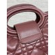 Best Replica Dior Jolie Top Handle Mini Cannage Chain Bag in Burgundy Fake At Cheap Price Special Grade Replica Dior Jolie Top Handle Mini Cannage Chain Bag in Burgundy Clone Sale