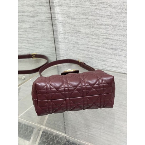 Best Replica Dior Jolie Top Handle Mini Cannage Chain Bag in Burgundy Fake At Cheap Price Special Grade Replica Dior Jolie Top Handle Mini Cannage Chain Bag in Burgundy Clone Sale