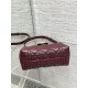 Best Replica Dior Jolie Top Handle Mini Cannage Chain Bag in Burgundy Fake At Cheap Price Special Grade Replica Dior Jolie Top Handle Mini Cannage Chain Bag in Burgundy Clone Sale