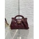 Best Replica Dior Jolie Top Handle Mini Cannage Chain Bag in Burgundy Fake At Cheap Price Special Grade Replica Dior Jolie Top Handle Mini Cannage Chain Bag in Burgundy Clone Sale