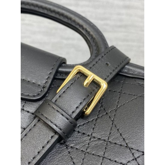 Special Grade Replica Dior Jolie Top Handle Mini Chain Handbag in Black Clone Sale