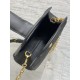 Special Grade Replica Dior Jolie Top Handle Mini Chain Handbag in Black Clone Sale