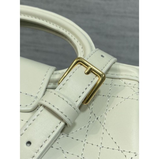 Special Grade Replica Dior Jolie Top Handle Mini Chain Handbag in Beige Clone Sale