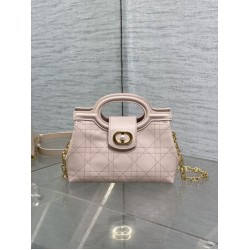 Special Grade Replica Dior Jolie Top Handle Mini Chain Handbag in Pink Clone Sale