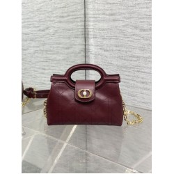 Best Replica Dior Jolie Top Handle Mini Chain Handbag Burgundy Fake At Cheap Price Special Grade Replica Dior Jolie Top Handle Mini Chain Handbag Burgundy Clone Sale