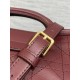 Special Grade Replica Dior Jolie Top Handle Mini Chain Handbag Burgundy Clone Sale