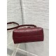 Special Grade Replica Dior Jolie Top Handle Mini Chain Handbag Burgundy Clone Sale