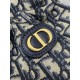 Special Grade Replica Dior 30 Montaigne Mini Dior Oblique Jacquard Drawstring Bucket Bag, Blue Clone Sale