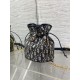 Special Grade Replica Dior 30 Montaigne Mini Dior Oblique Jacquard Drawstring Bucket Bag, Blue Clone Sale
