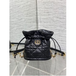 Special Grade Replica Dior 30 Montaigne Mini Bucket Bag, Black Clone Sale