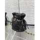 Special Grade Replica Dior 30 Montaigne Mini Bucket Bag, Black Clone Sale