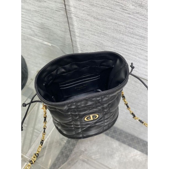 Special Grade Replica Dior 30 Montaigne Mini Bucket Bag, Black Clone Sale