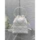 Best Replica Dior Small Dior Caro Latte Macrocannage Bucket Bag, White Fake At Cheap Price Special Grade Replica Dior Small Dior Caro Latte Macrocannage Bucket Bag, White Clone Sale