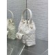 Best Replica Dior Small Dior Caro Latte Macrocannage Bucket Bag, White Fake At Cheap Price Special Grade Replica Dior Small Dior Caro Latte Macrocannage Bucket Bag, White Clone Sale