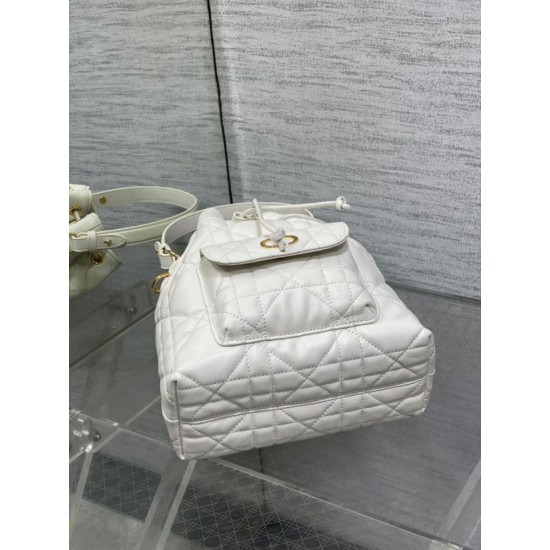 Best Replica Dior Small Dior Caro Latte Macrocannage Bucket Bag, White Fake At Cheap Price Special Grade Replica Dior Small Dior Caro Latte Macrocannage Bucket Bag, White Clone Sale