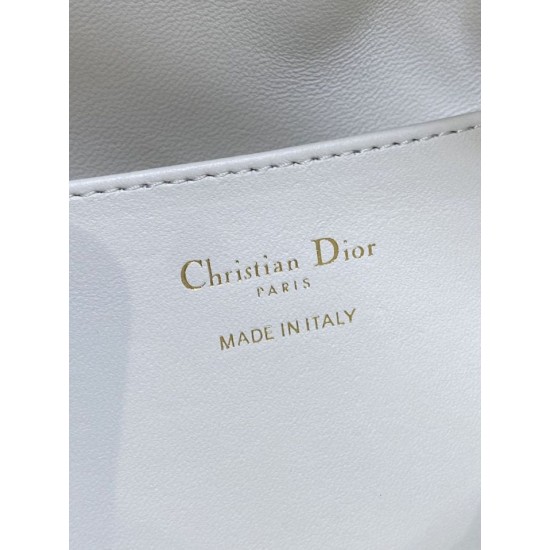 Best Replica Dior Small Dior Caro Latte Macrocannage Bucket Bag, White Fake At Cheap Price Special Grade Replica Dior Small Dior Caro Latte Macrocannage Bucket Bag, White Clone Sale
