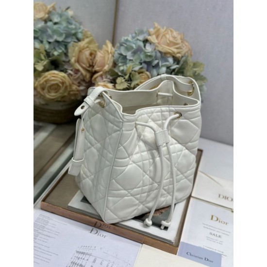 Special Grade Replica Dior D-Motion Lambskin Belt Bag, Size 163, Microchip, White Clone Sale