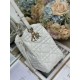 Special Grade Replica Dior D-Motion Lambskin Belt Bag, Size 163, Microchip, White Clone Sale
