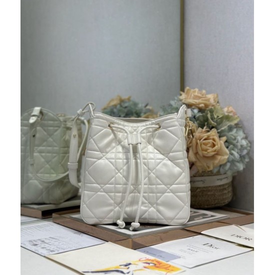 Special Grade Replica Dior D-Motion Lambskin Belt Bag, Size 163, Microchip, White Clone Sale