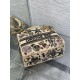 Special Grade Replica Dior Medium Lady D-Lite Canvas Cabinet De Curiosites Bag, Embroidered, Beige Clone Sale