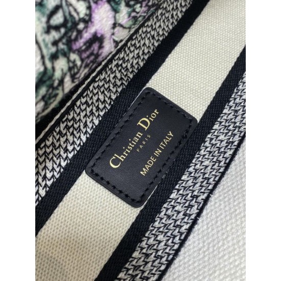 Special Grade Replica Dior Medium Lady D-Lite Bag with Multicolored Floral Embroidery Clone Sale
