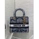 Best Replica Dior Medium Lady D-Lite Bag with Toile de Jouy Embroidery, Blue/White Fake At Cheap Price Special Grade Replica Dior Medium Lady D-Lite Bag with Toile de Jouy Embroidery, Blue/White Clone Sale