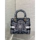 Best Replica Dior Medium Lady D-Lite Bag with Toile de Jouy Embroidery, Blue/White Fake At Cheap Price Special Grade Replica Dior Medium Lady D-Lite Bag with Toile de Jouy Embroidery, Blue/White Clone Sale