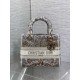 Best Replica Christian Dior Medium Lady D-Lite Bag with Embroidered Milk Motif Fake At Cheap Price Special Grade Replica Christian Dior Medium Lady D-Lite Bag with Embroidered Milk Motif Clone Sale
