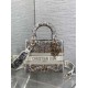 Best Replica Christian Dior Medium Lady D-Lite Bag with Embroidered Milk Motif Fake At Cheap Price Special Grade Replica Christian Dior Medium Lady D-Lite Bag with Embroidered Milk Motif Clone Sale