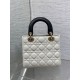 Special Grade Replica Dior Lady Dior My ABCDior Small Top Handle Bag, Black/White Clone Sale