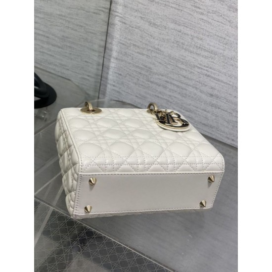 Special Grade Replica Dior Lady Dior My ABCDior Small Top Handle Bag, Black/White Clone Sale